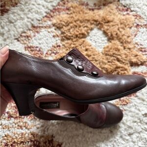 Beautifeel Brown/Red Doli Leather Heel Pump Size 39